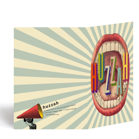Huzzah - Greeting Card