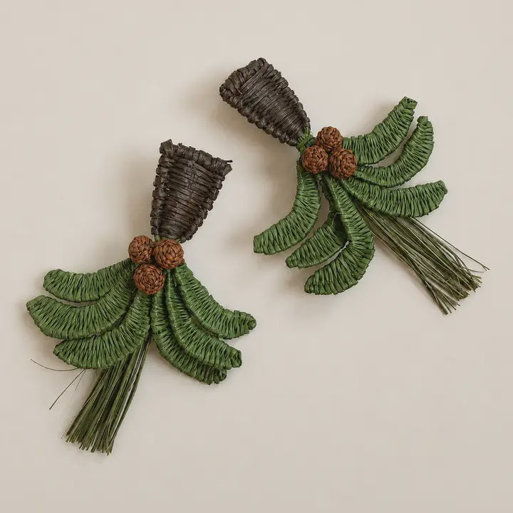 Iraca Palm Tree Earrings