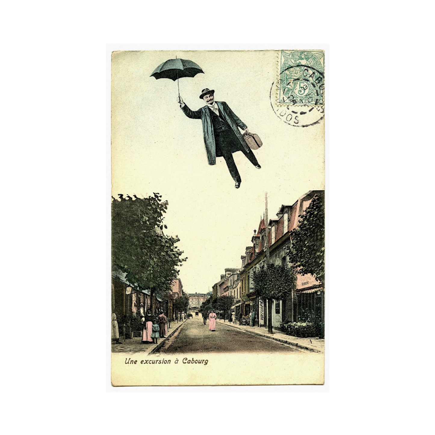French Postcard "Une Excursion à Cabourg"