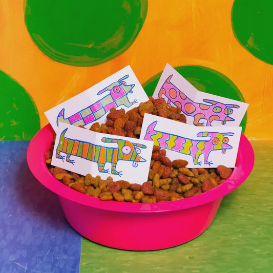 Pattern Dog Mini Cards