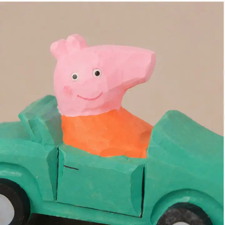 Handcarved Animals in Cars