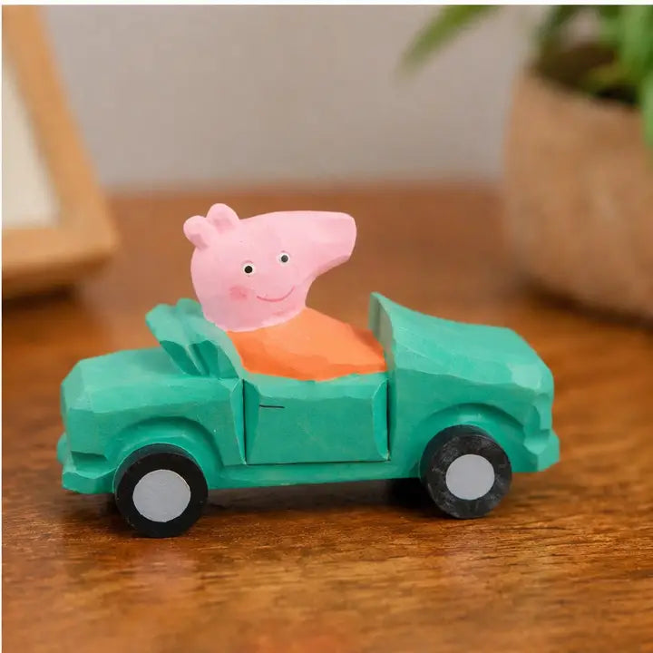 Handcarved Animals in Cars