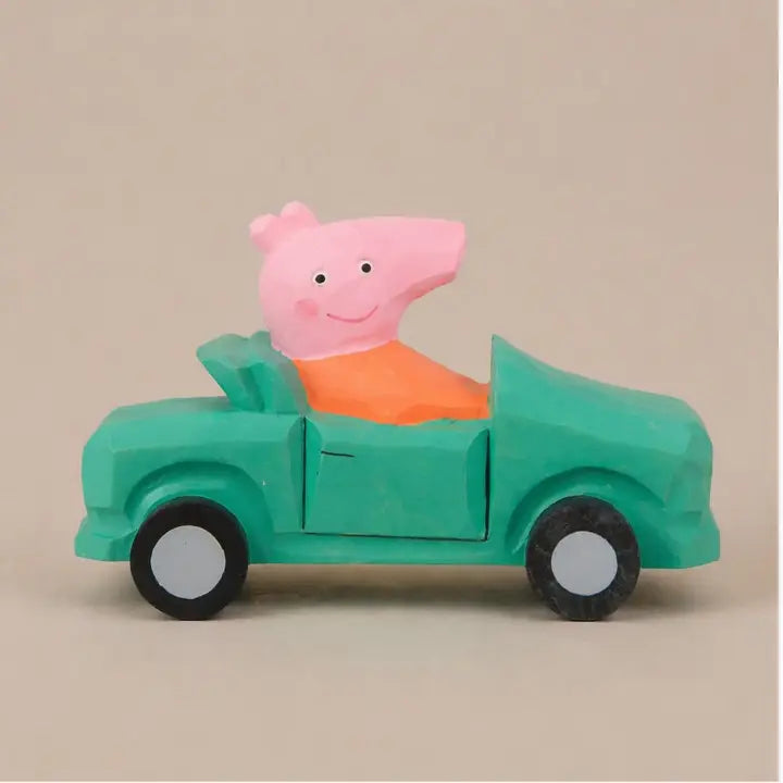Handcarved Animals in Cars
