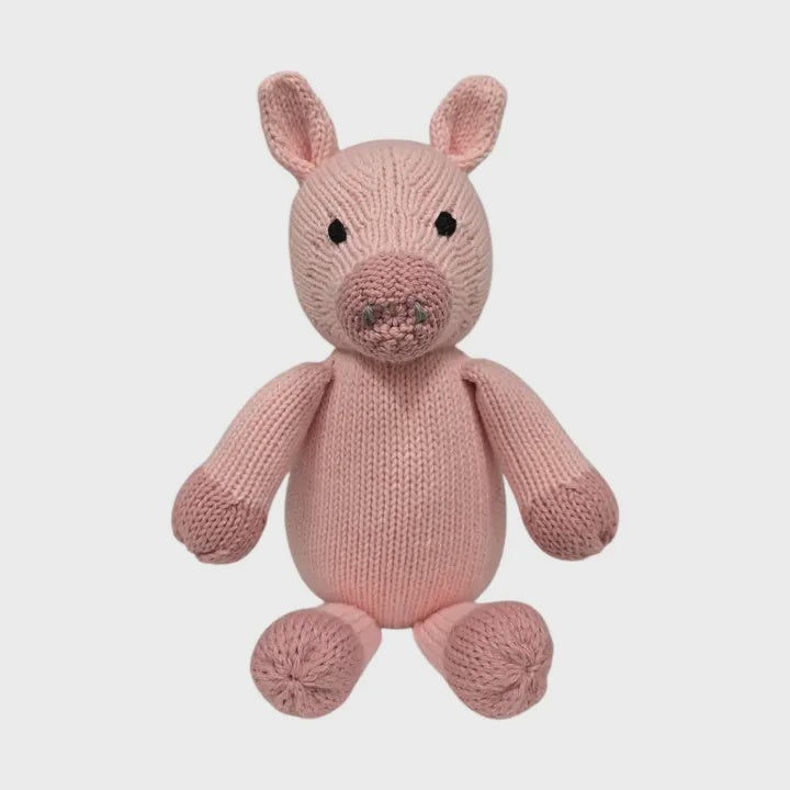 Handknit Piggy