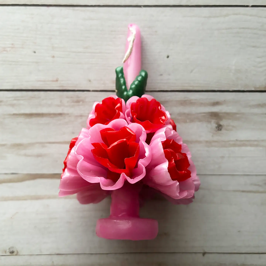 Oaxacan Floral Candles