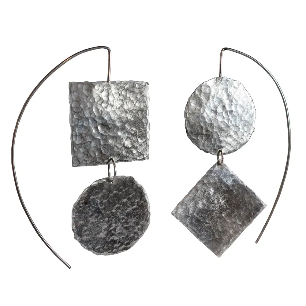 Point and Line to Plane Earrings