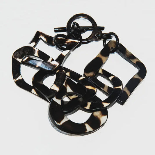Amorphic Shapes Horn Bracelet