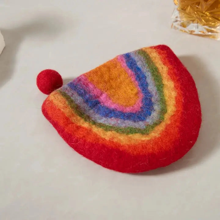 Handmade Wool Felt Coin Purses