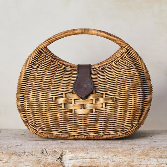 Rattan Eclipse Handbag