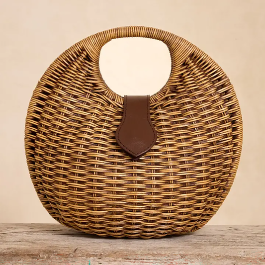Rattan Orb Handbag