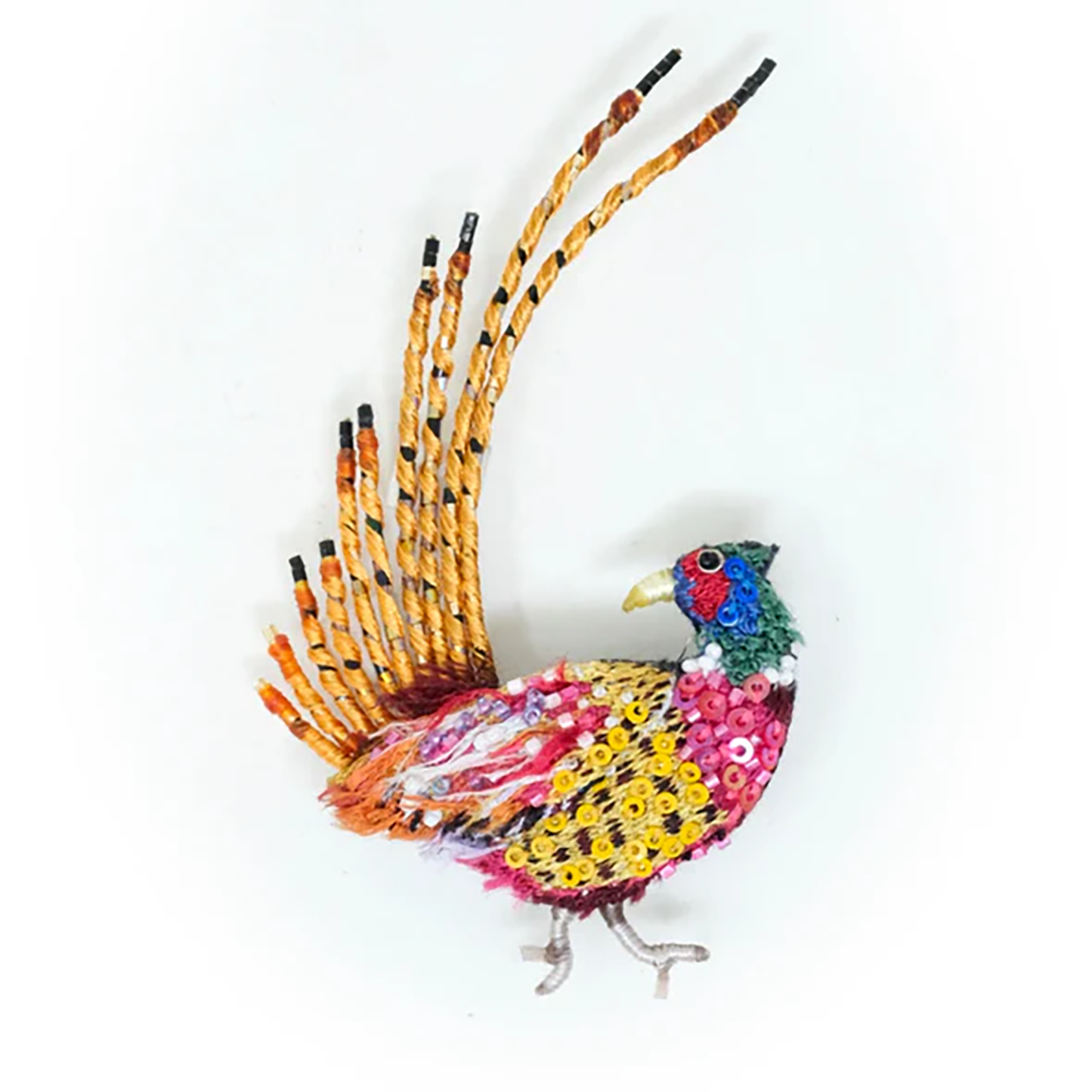 Ringed Neck Pheasant Brooch