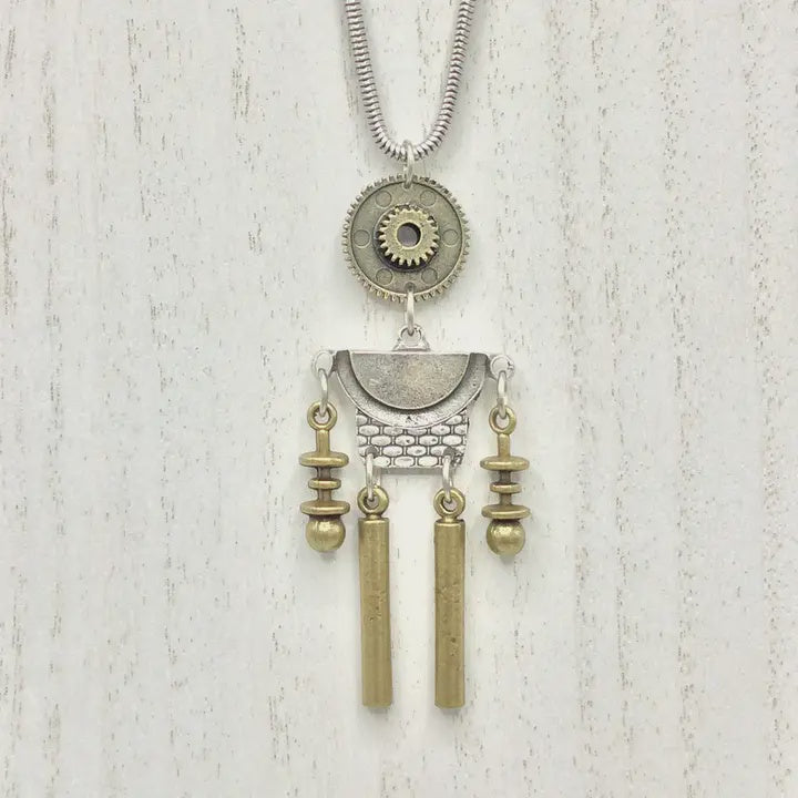 Robot Pendant Necklace