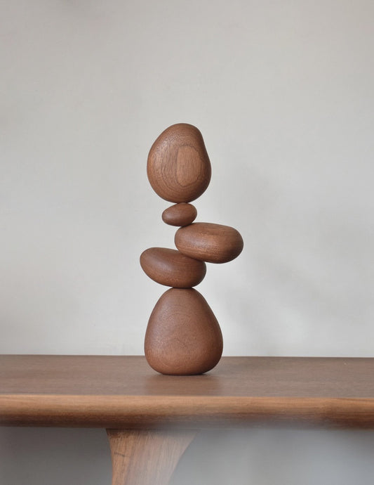 Sapele Wood Balance Stones