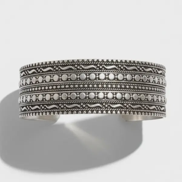 Ethnic Silver Afghan Bracelet