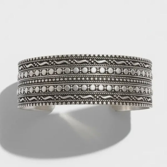Ethnic Silver Afghan Bracelet