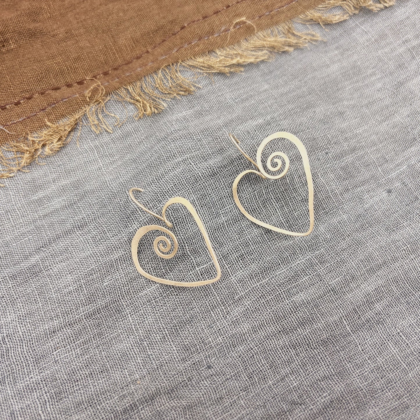 Silver Heart Earrings