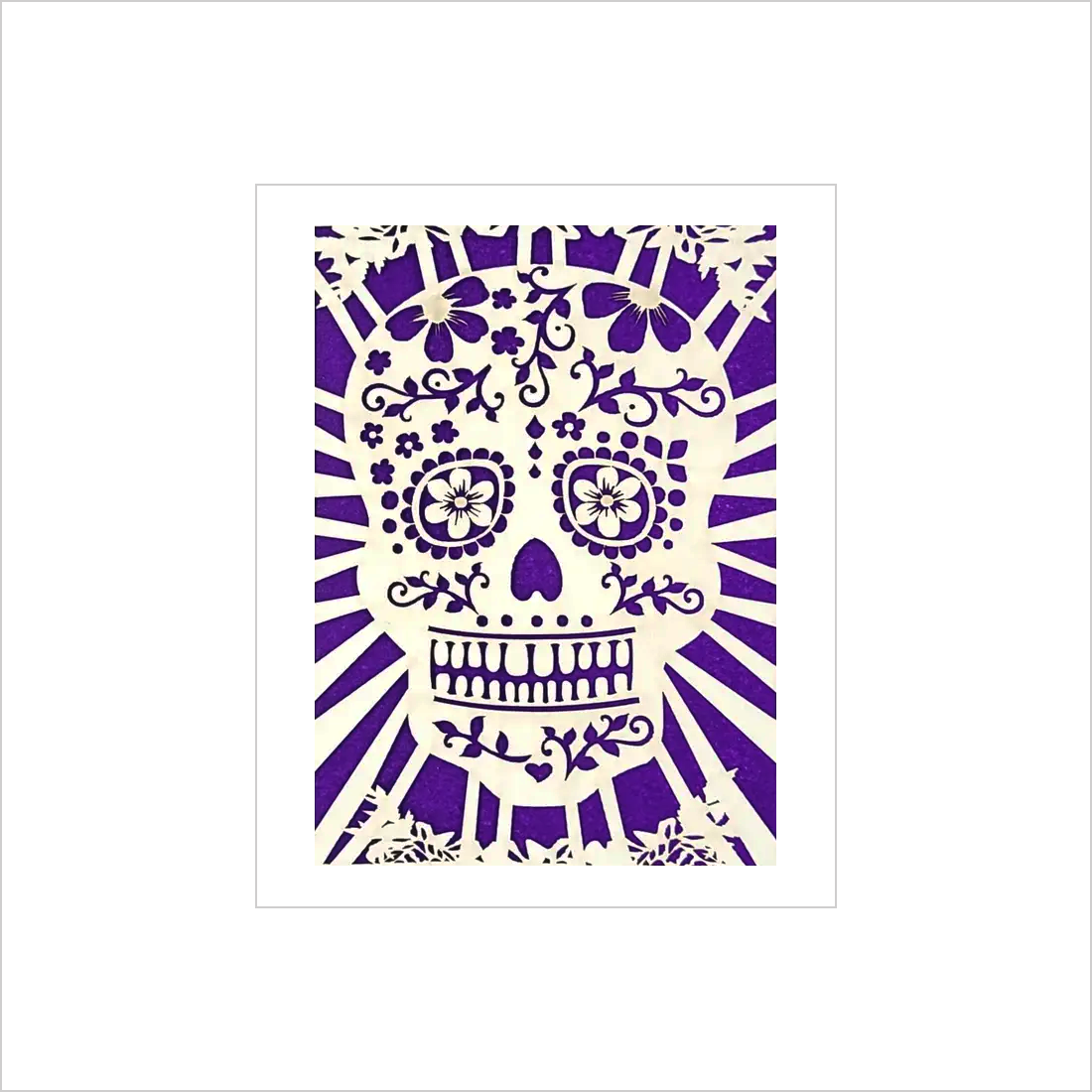 Sugar Skull Laser-cut Card