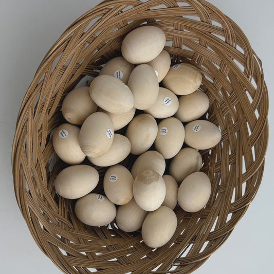 Solid Wooden Egg