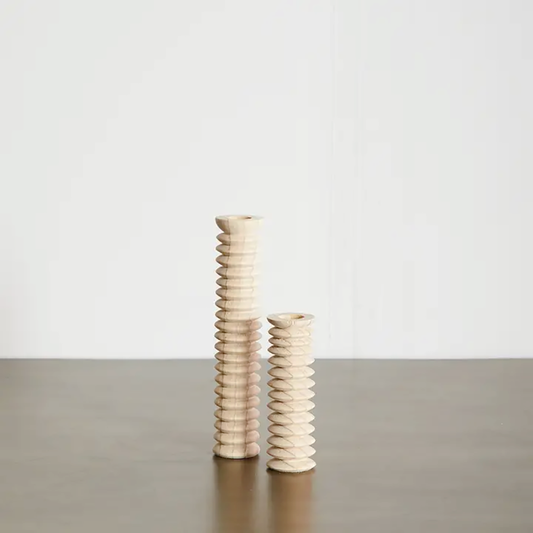 Spiral Pine Candlestick