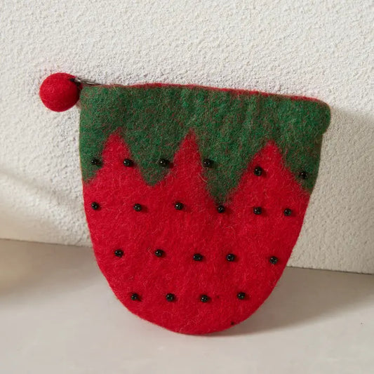 Handmade Wool Felt Coin Purses