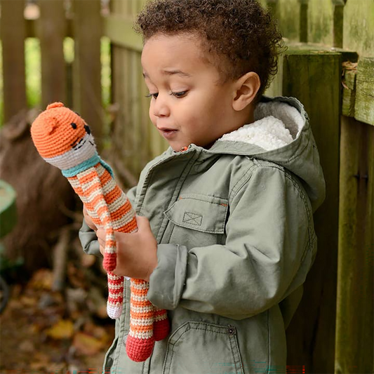 Striped Fox Plush Toy