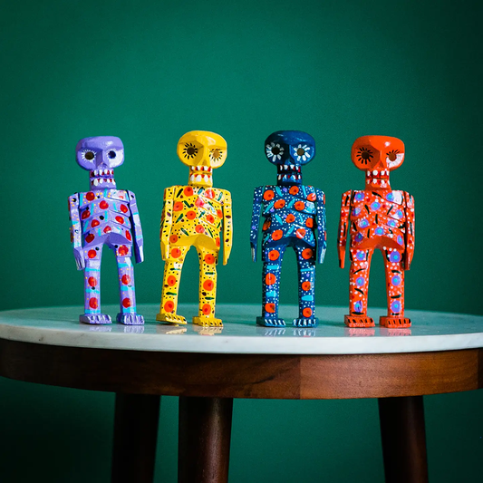 Handpainted Wooden Skeletons