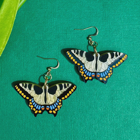 Swallowtail Butterfly Acrylic Earrings