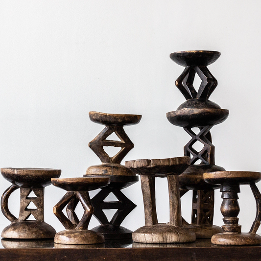 Hand-carved Tonga Stool