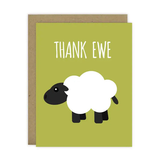 Thank Ewe Note Card