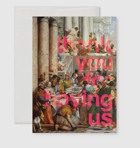thank you for having us - greeting card