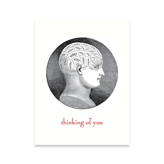 Thinking of You - Brain Greeting Card