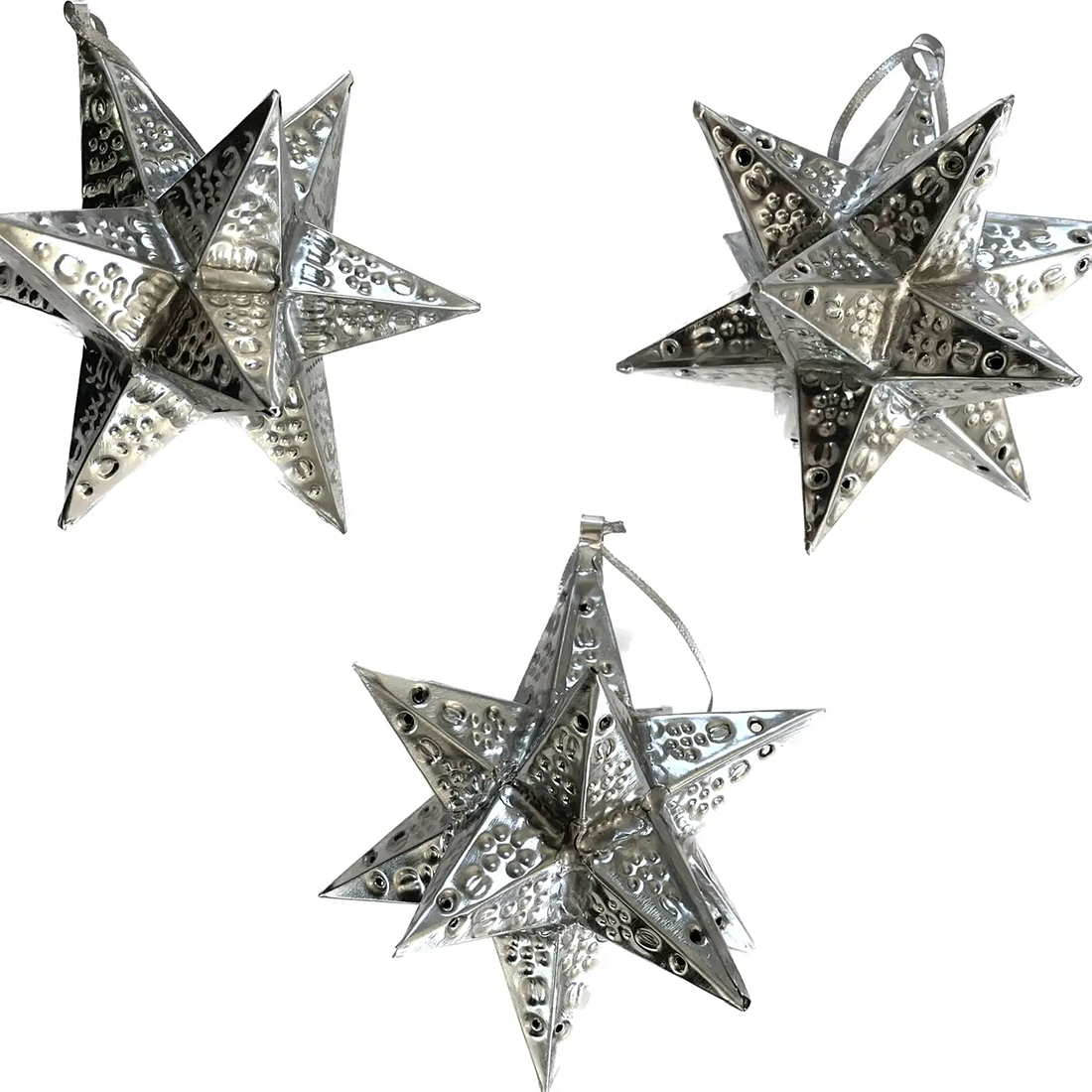 3D Tin Star Ornaments
