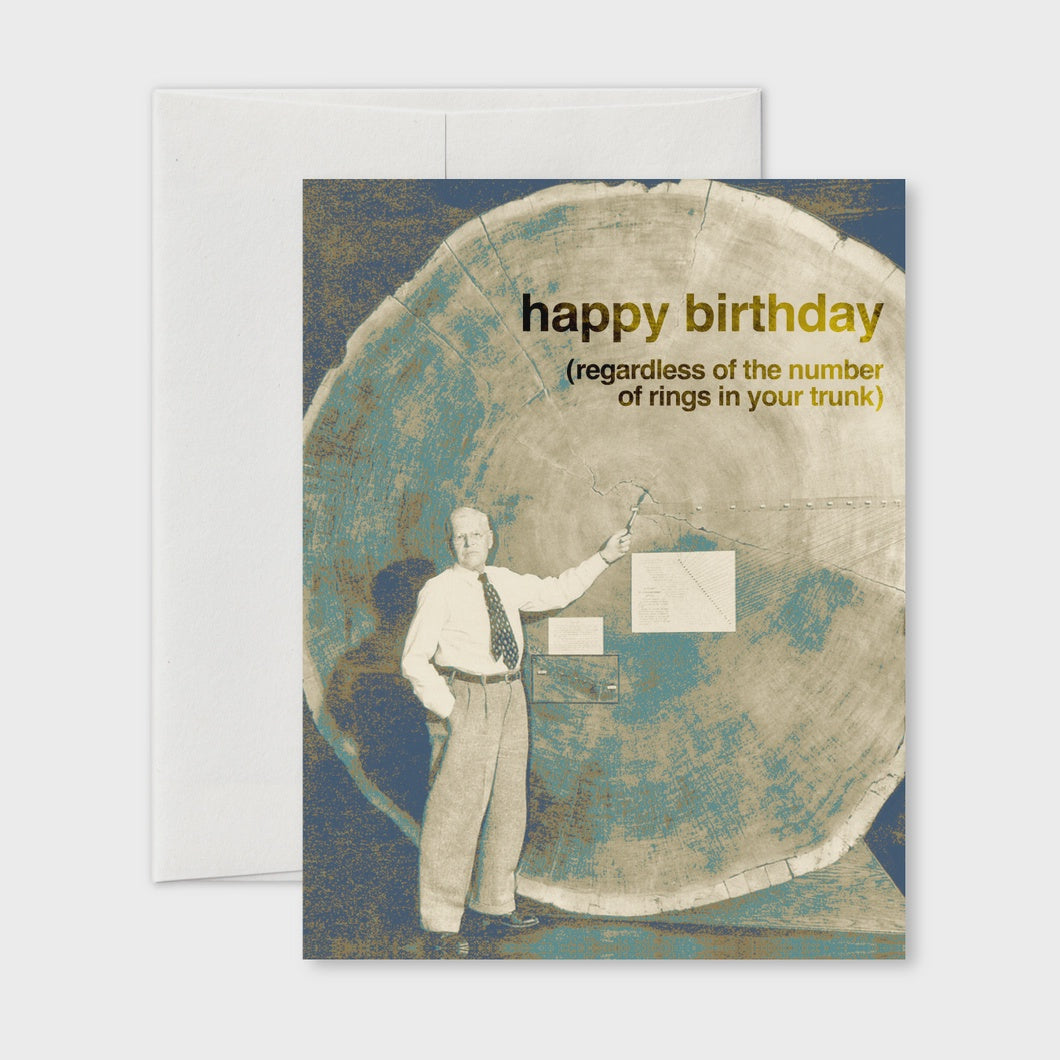Dendrochronology Birthday Card
