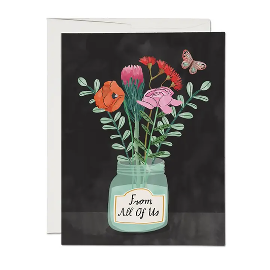 Flowers From Us - Greeting Card