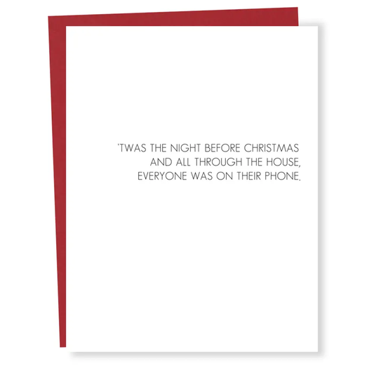 Xmas Night Phones Card