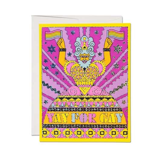 YAY FOR GAY! Greeting Card