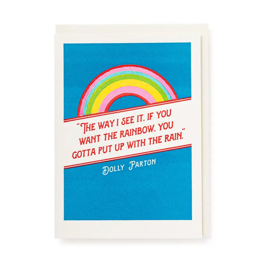 Dolly Parton Rainbow Card