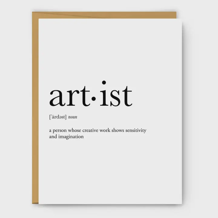 Artist Definition Card