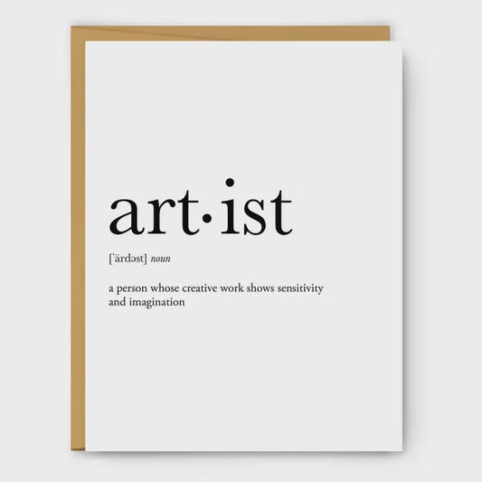 Artist Definition Card