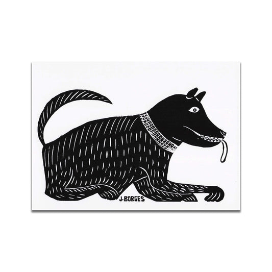 J. Borges Postcard - Dog