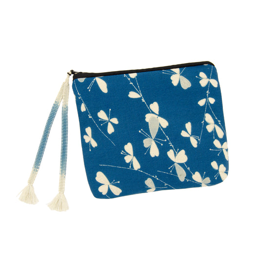 Kumihimo Pouch by Georganne Alex - Blue Butterfly