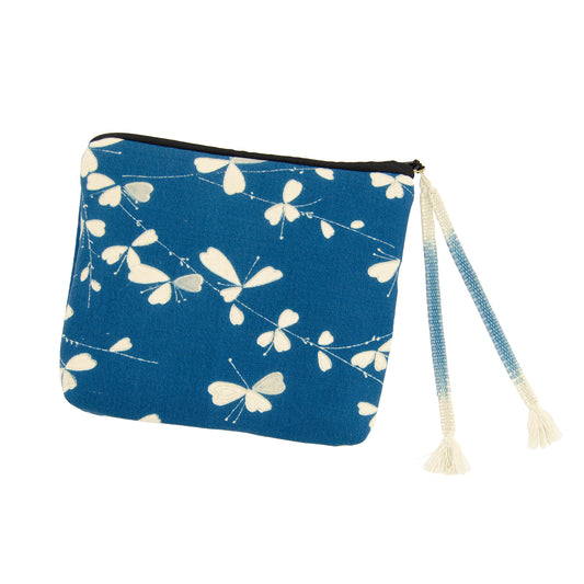 Kumihimo Pouch by Georganne Alex - Blue Butterfly
