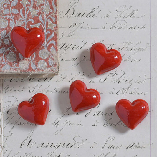 Small Glass Hearts