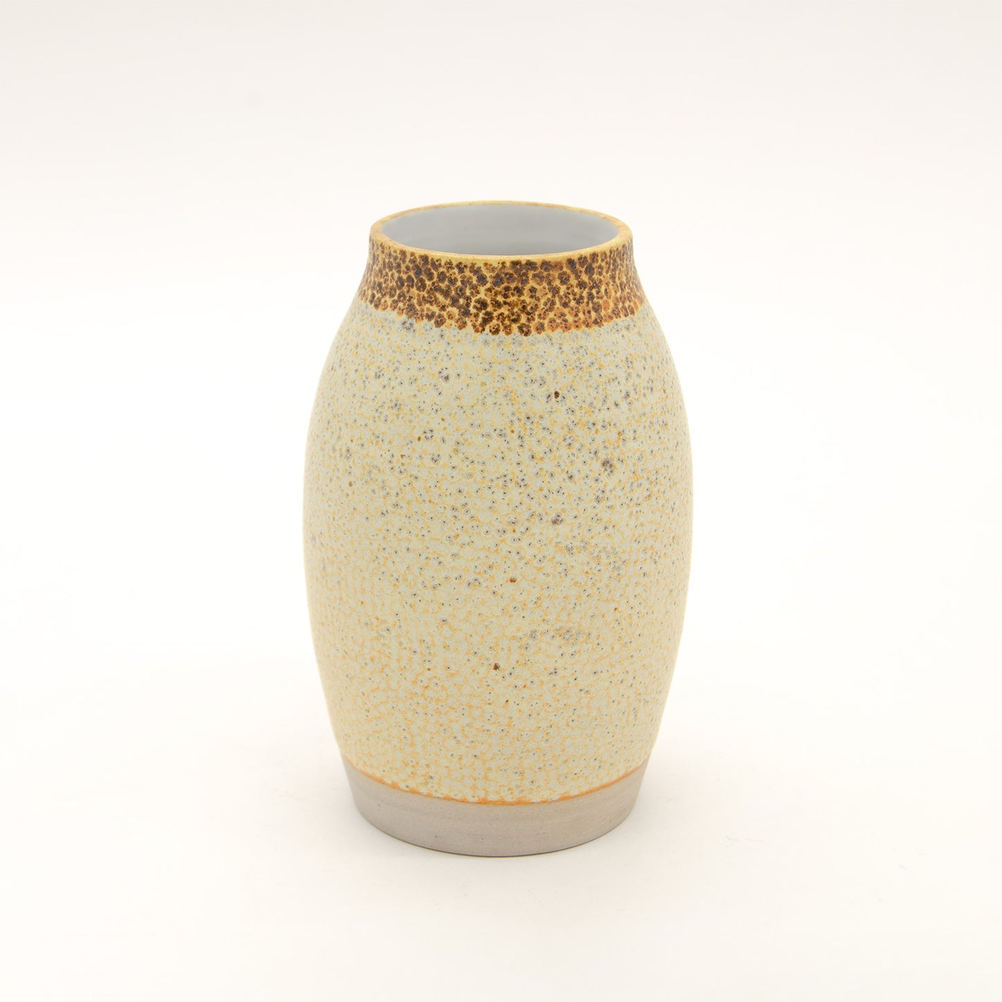 Winokur Yellow Dots Vase by G. Ventura Ceramics