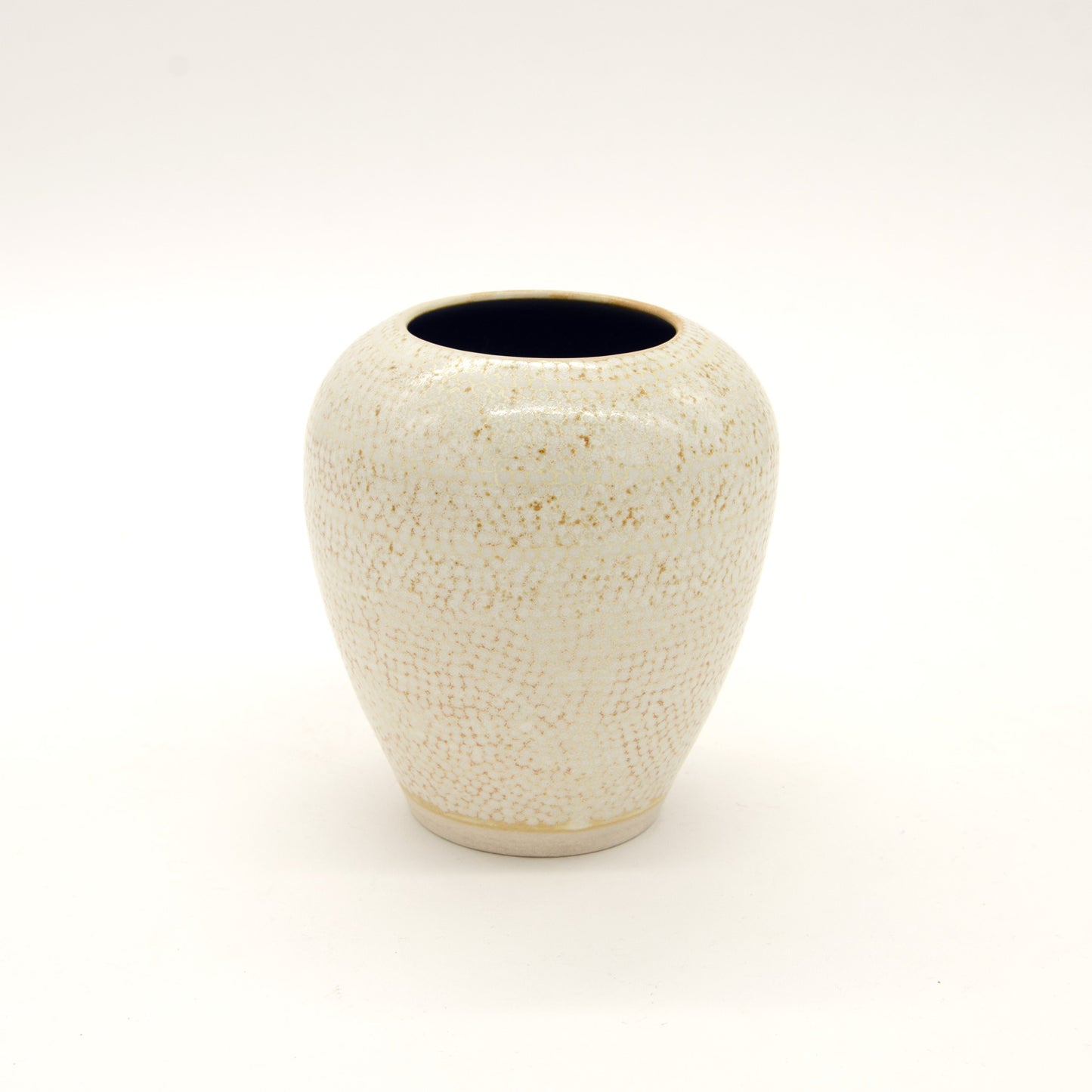 Yellow Salt Dots Vase by G. Ventura Ceramics