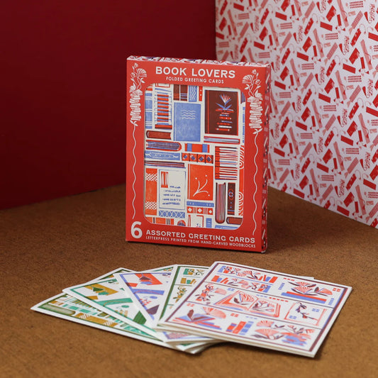 Letterpress Card Boxed Set - Book Lovers