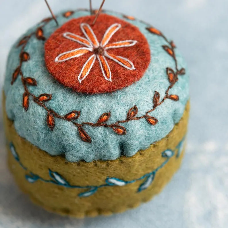 Scissors Pouch and Mini Pin Cushion Embroidery Kit