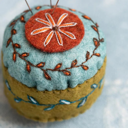 Scissors Pouch and Mini Pin Cushion Embroidery Kit