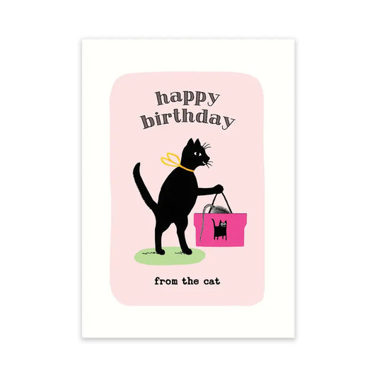 Happy Birthday from the Cat Card