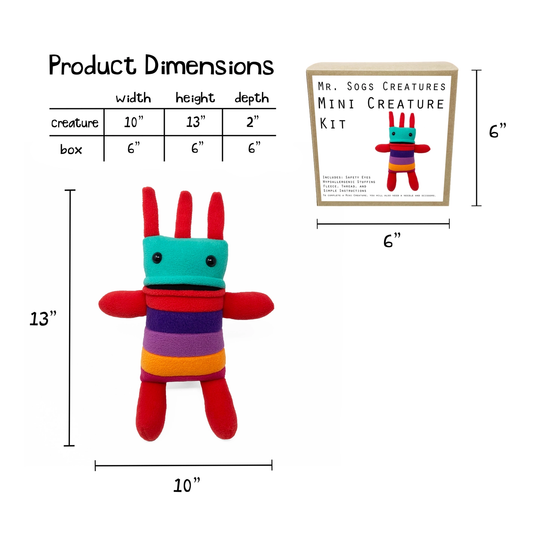 Mr. Sogs DIY Plush Sewing Kits